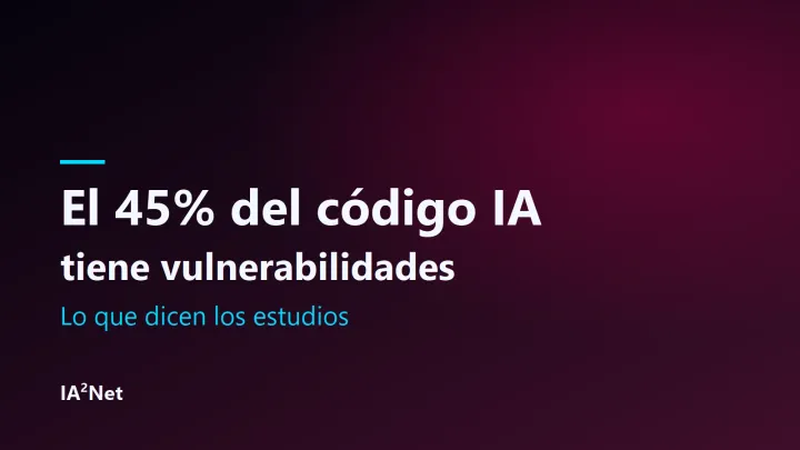 Portada del artículo: Por qué el 45% del código IA tiene vulnerabilidades