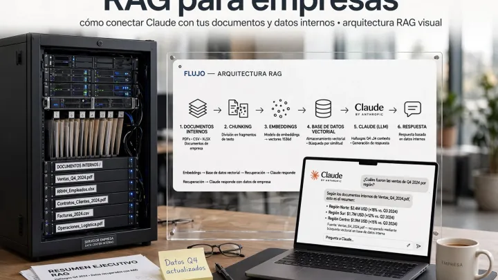 Portada del artículo: RAG para empresas: conecta Claude a tus documentos