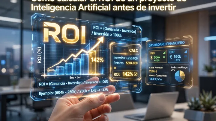 Portada del artículo: Cómo calcular el ROI de un proyecto de IA